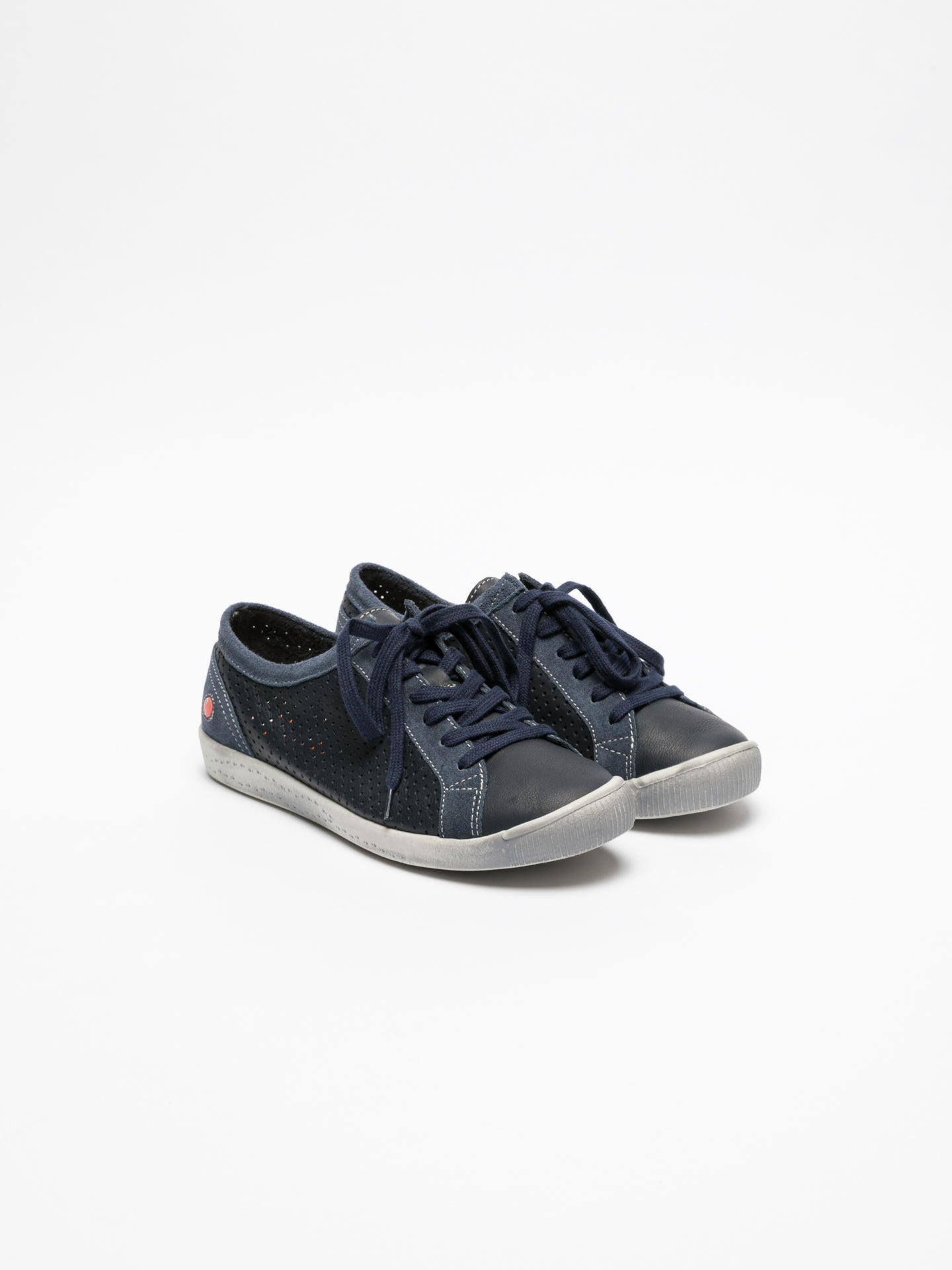 Softinos DarkBlue Lace-up Trainers